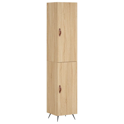 Skříň Highboard 34,5 X 34 X 180 Cm Kompozitní Dřevo