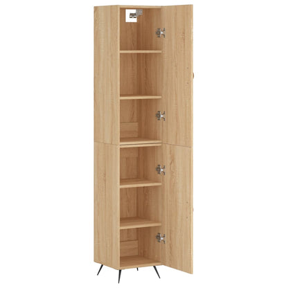 Skříň Highboard 34,5 X 34 X 180 Cm Kompozitní Dřevo