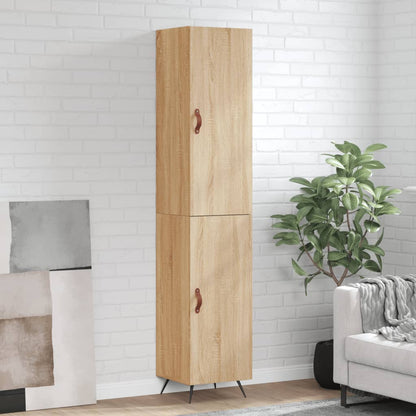 Skříň Highboard 34,5 X 34 X 180 Cm Kompozitní Dřevo