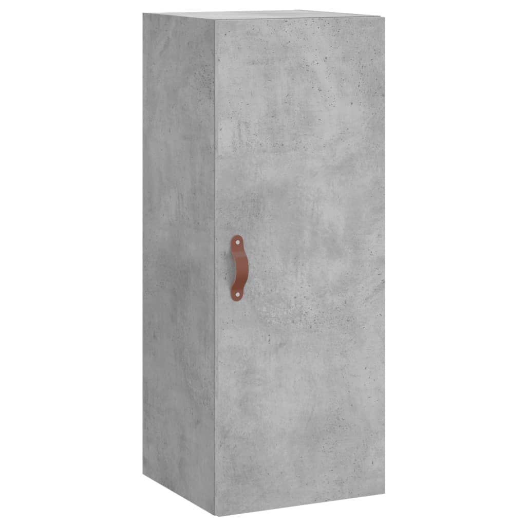 Skříň Highboard Betonově Šedá 34,5X34X180 Cm Kompozitní Dřevo