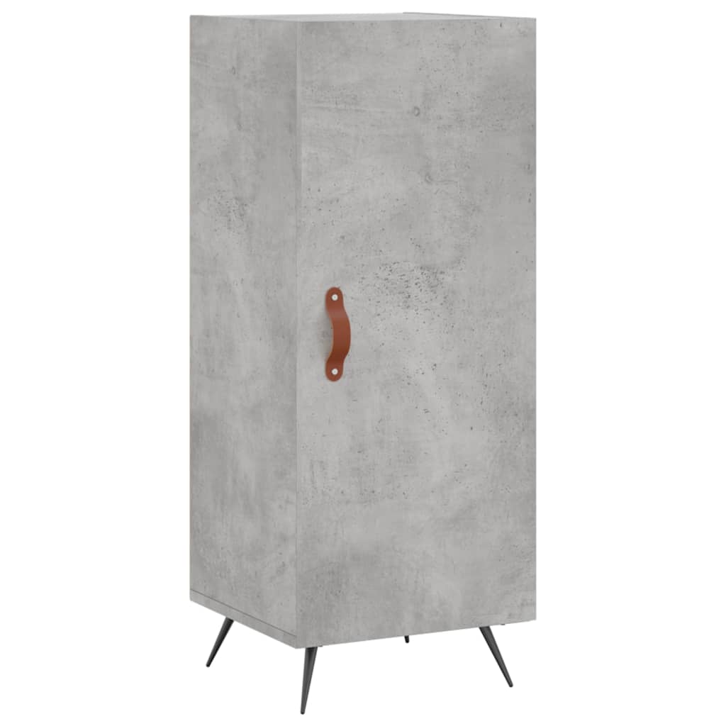 Skříň Highboard Betonově Šedá 34,5X34X180 Cm Kompozitní Dřevo