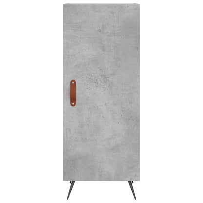 Skříň Highboard Betonově Šedá 34,5X34X180 Cm Kompozitní Dřevo