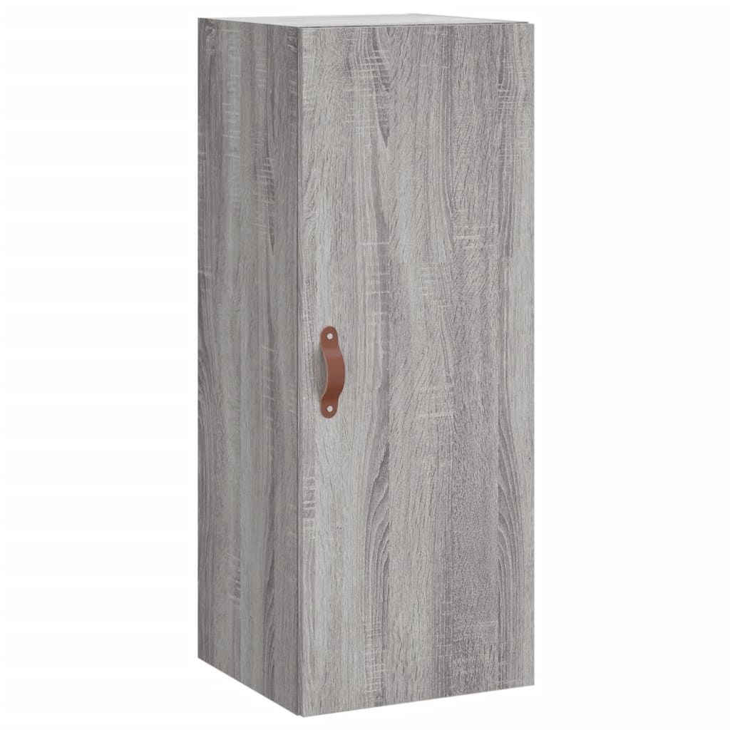Skříň Highboard Šedá Sonoma 34,5 X 34 X 180 Cm Kompozitní Dřevo