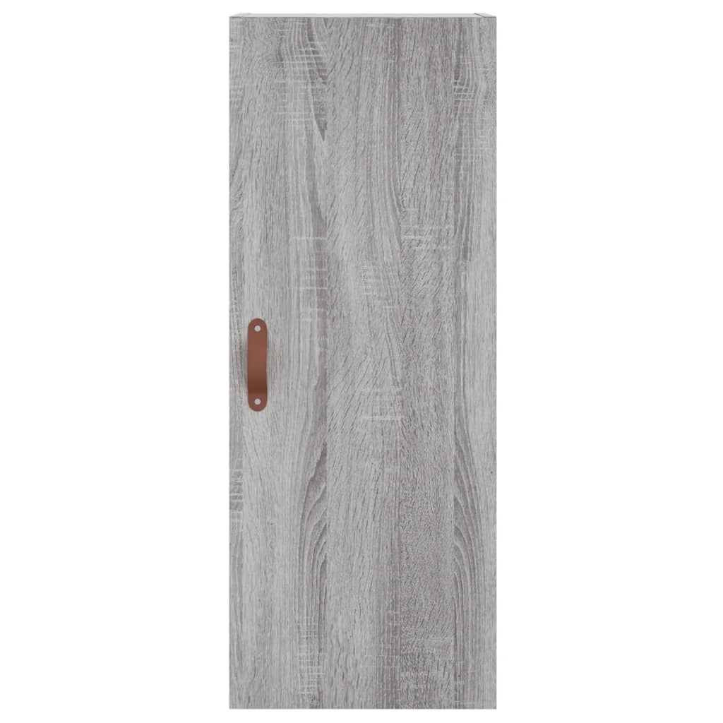 Skříň Highboard Šedá Sonoma 34,5 X 34 X 180 Cm Kompozitní Dřevo