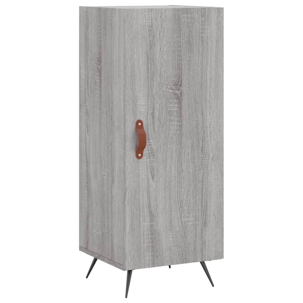 Skříň Highboard Šedá Sonoma 34,5 X 34 X 180 Cm Kompozitní Dřevo