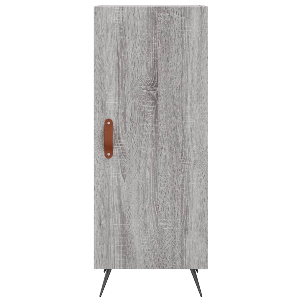 Skříň Highboard Šedá Sonoma 34,5 X 34 X 180 Cm Kompozitní Dřevo