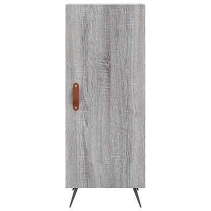Skříň Highboard Šedá Sonoma 34,5 X 34 X 180 Cm Kompozitní Dřevo