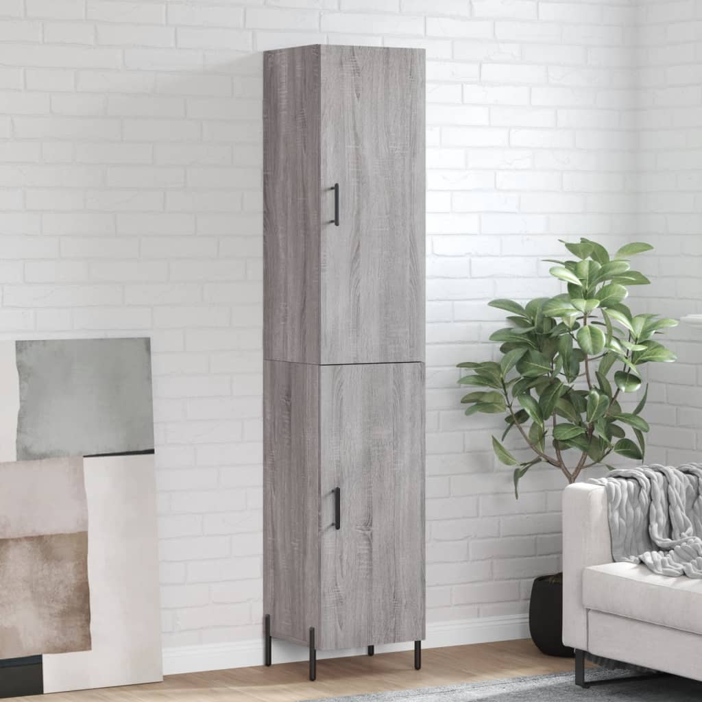 Skříň Highboard 34,5 X 34 X 180 Cm Kompozitní Dřevo