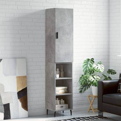 Skříň Highboard 34,5 X 34 X 180 Cm Kompozitní Dřevo