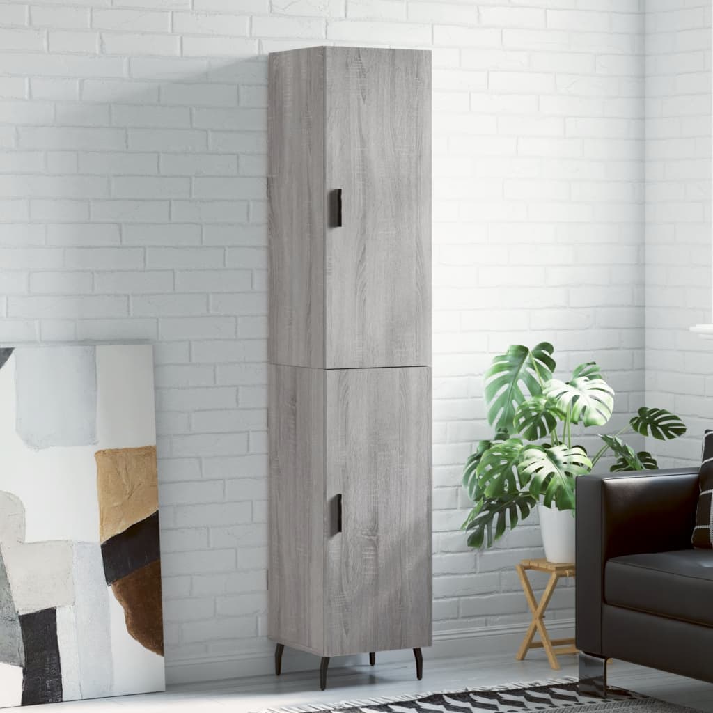 Skříň Highboard 34,5 X 34 X 180 Cm Kompozitní Dřevo