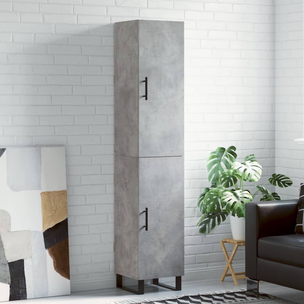 Skříň Highboard 34,5 X 34 X 180 Cm Kompozitní Dřevo