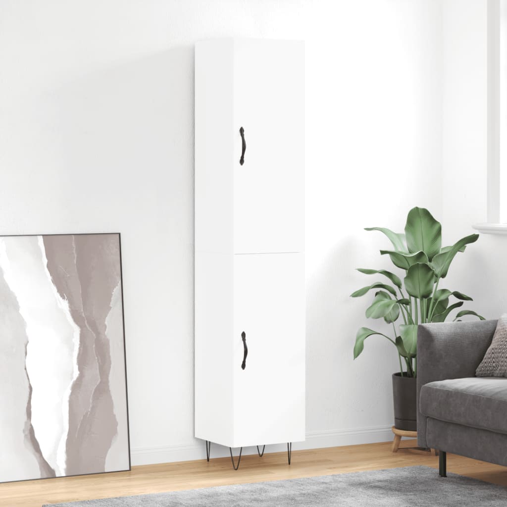 Skříň Highboard 34,5 X 34 X 180 Cm Kompozitní Dřevo