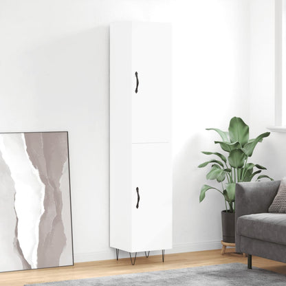 Skříň Highboard 34,5 X 34 X 180 Cm Kompozitní Dřevo