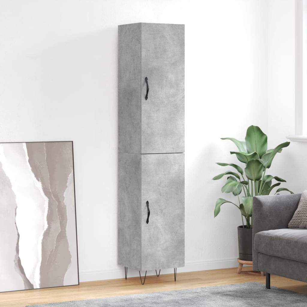 Skříň Highboard 34,5 X 34 X 180 Cm Kompozitní Dřevo