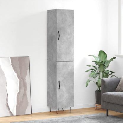 Skříň Highboard 34,5 X 34 X 180 Cm Kompozitní Dřevo