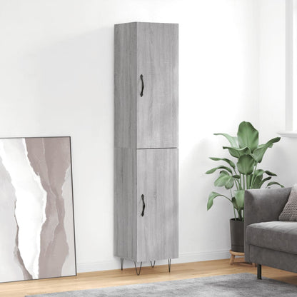 Skříň Highboard 34,5 X 34 X 180 Cm Kompozitní Dřevo