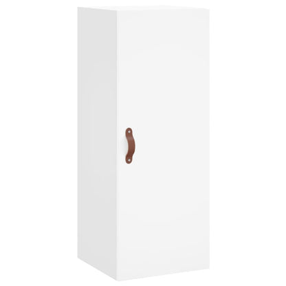 Skříň Highboard Bílá 34,5 X 34 X 180 Cm Kompozitní Dřevo