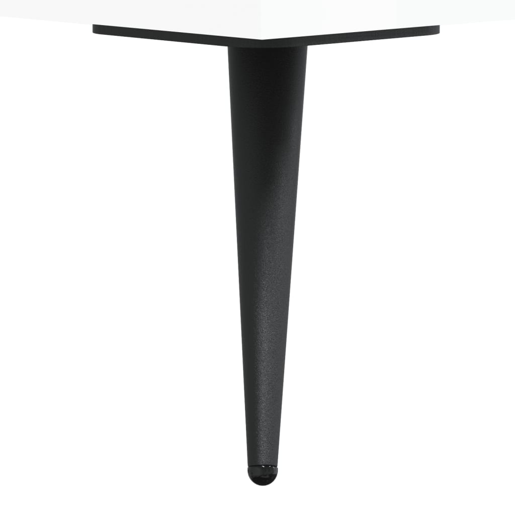 Skříň Highboard Bílá S Vysokým Leskem 34,5X34X180 Cm Kompozit