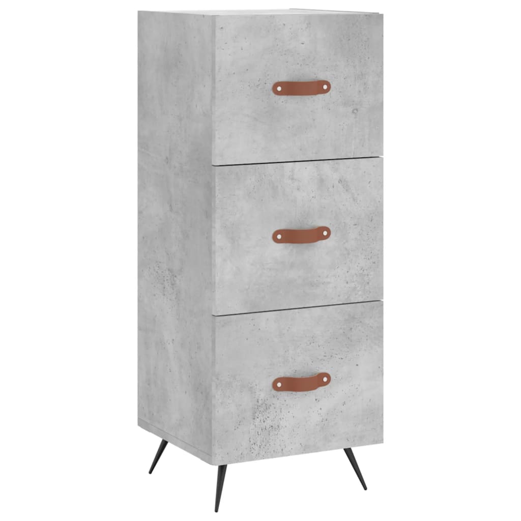 Skříň Highboard Betonově Šedá 34,5X34X180 Cm Kompozitní Dřevo