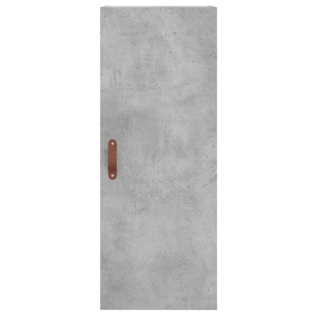 Skříň Highboard Betonově Šedá 34,5X34X180 Cm Kompozitní Dřevo