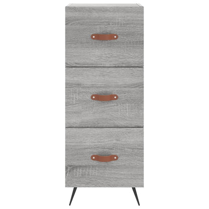 Skříň Highboard Šedá Sonoma 34,5 X 34 X 180 Cm Kompozitní Dřevo