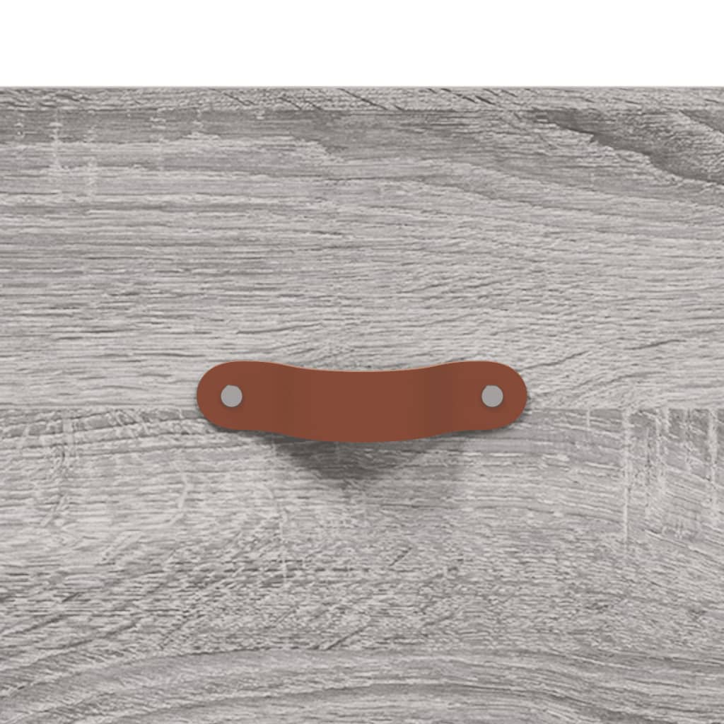 Skříň Highboard Šedá Sonoma 34,5 X 34 X 180 Cm Kompozitní Dřevo