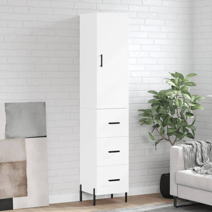 Skříň Highboard 34,5 X 34 X 180 Cm Kompozitní Dřevo