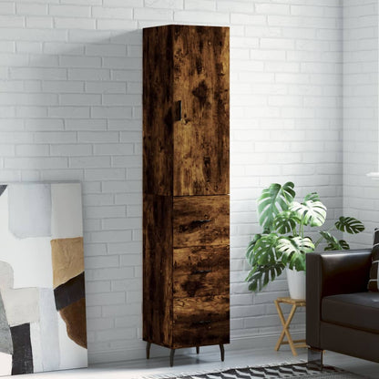 Skříň Highboard 34,5 X 34 X 180 Cm Kompozitní Dřevo