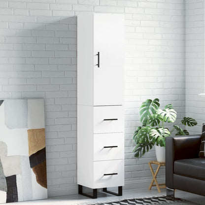 Skříň Highboard 34,5 X 34 X 180 Cm Kompozitní Dřevo