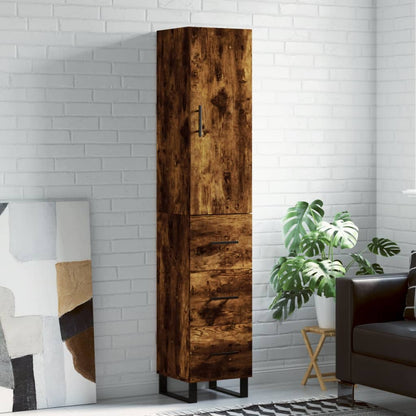 Skříň Highboard 34,5 X 34 X 180 Cm Kompozitní Dřevo