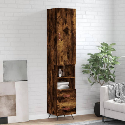 Skříň Highboard 34,5 X 34 X 180 Cm Kompozitní Dřevo