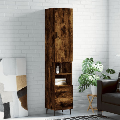Skříň Highboard 34,5 X 34 X 180 Cm Kompozitní Dřevo
