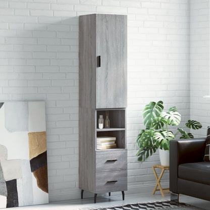 Skříň Highboard 34,5 X 34 X 180 Cm Kompozitní Dřevo