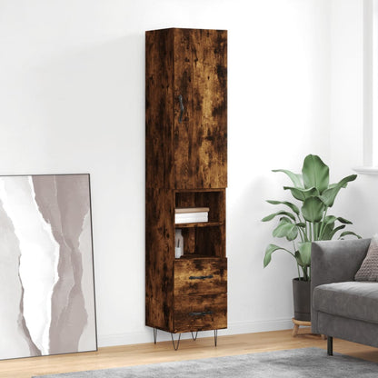 Skříň Highboard 34,5 X 34 X 180 Cm Kompozitní Dřevo