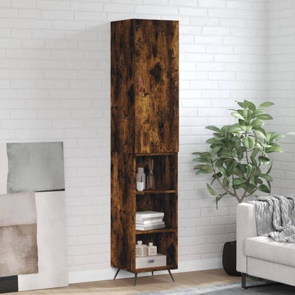 Skříň Highboard 34,5 X 34 X 180 Cm Kompozitní Dřevo