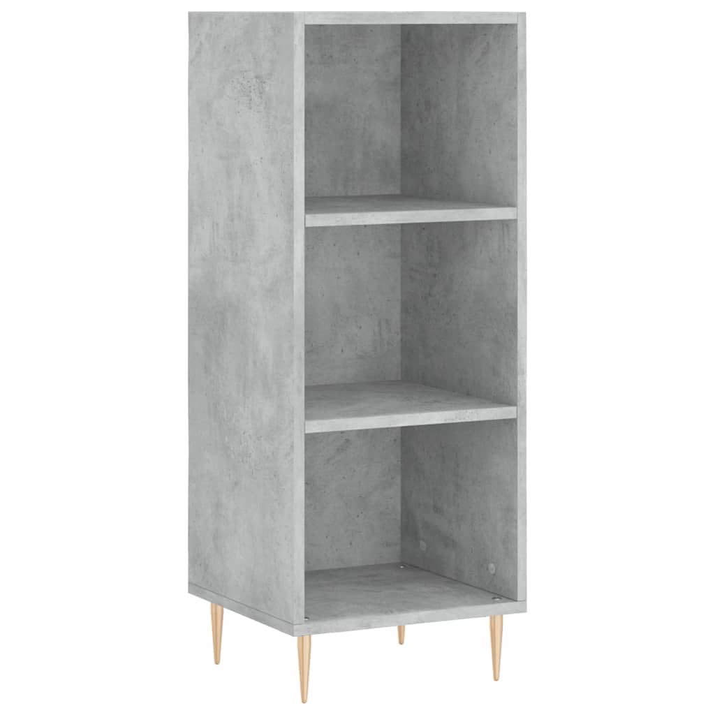 Skříň Highboard Betonově Šedá 34,5X34X180 Cm Kompozitní Dřevo