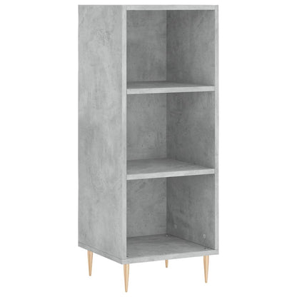 Skříň Highboard Betonově Šedá 34,5X34X180 Cm Kompozitní Dřevo