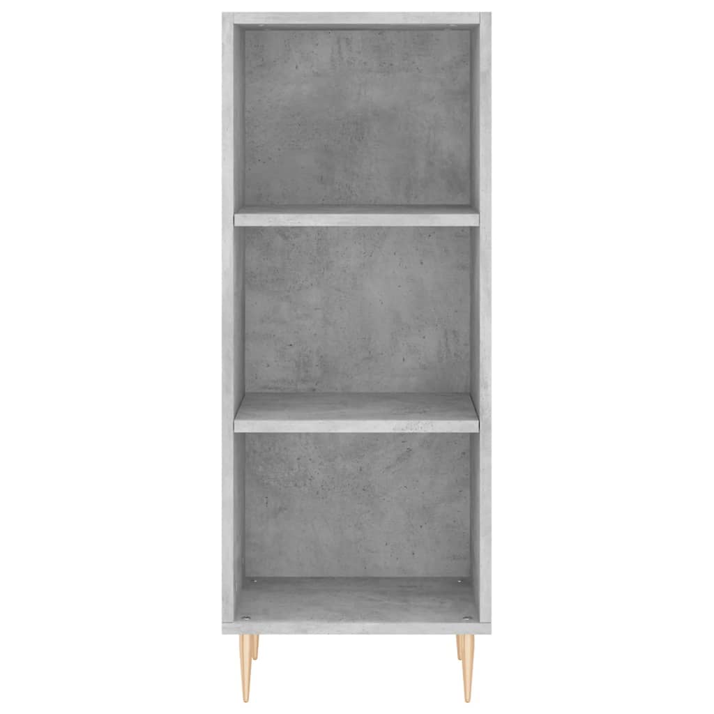 Skříň Highboard Betonově Šedá 34,5X34X180 Cm Kompozitní Dřevo