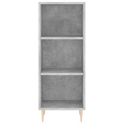 Skříň Highboard Betonově Šedá 34,5X34X180 Cm Kompozitní Dřevo