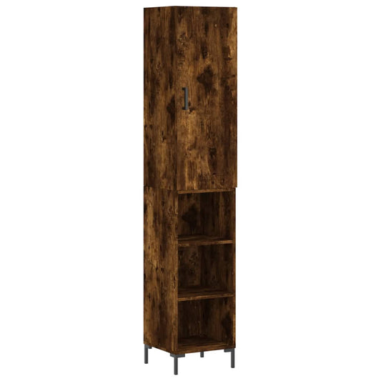 Skříň Highboard 34,5 X 34 X 180 Cm Kompozitní Dřevo