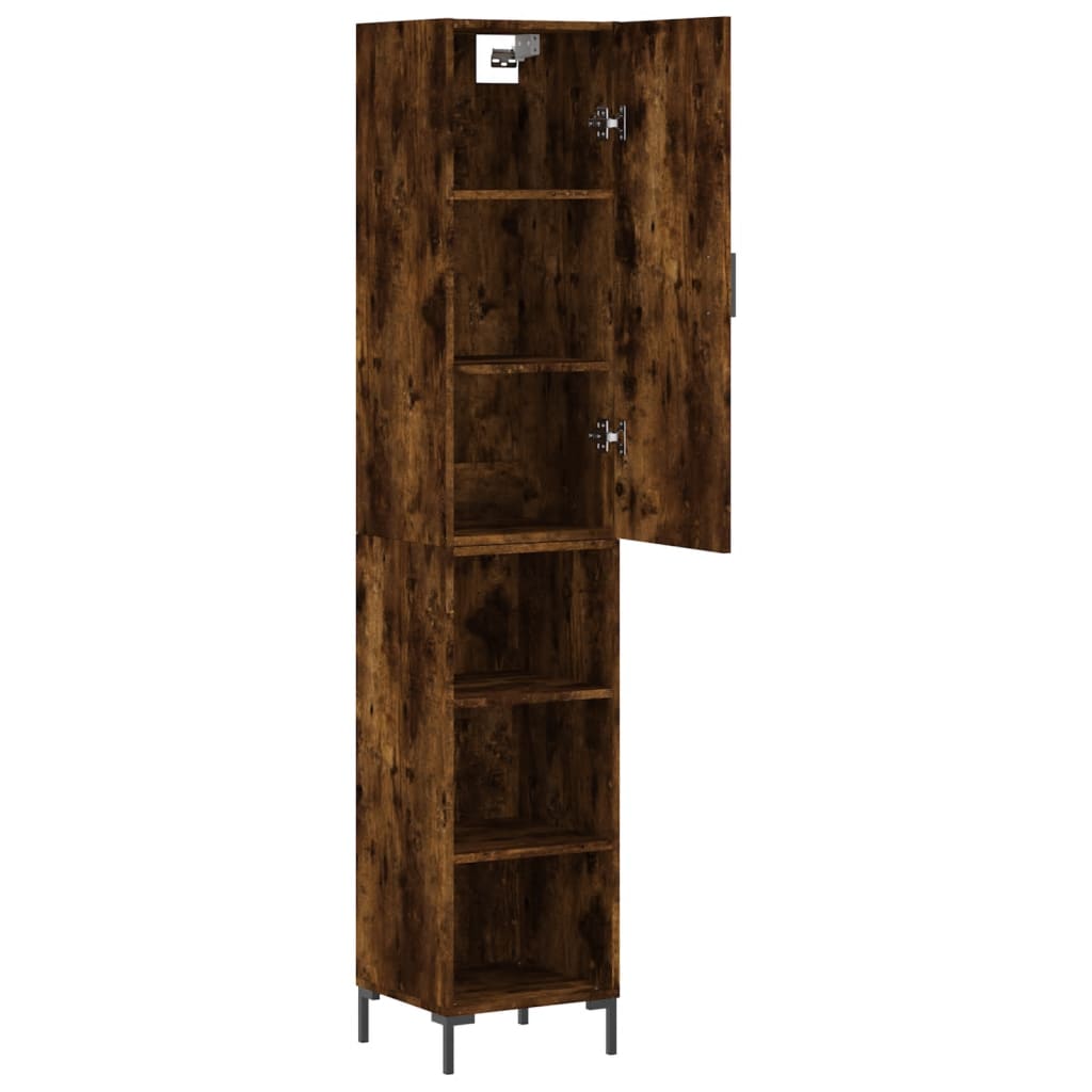 Skříň Highboard 34,5 X 34 X 180 Cm Kompozitní Dřevo