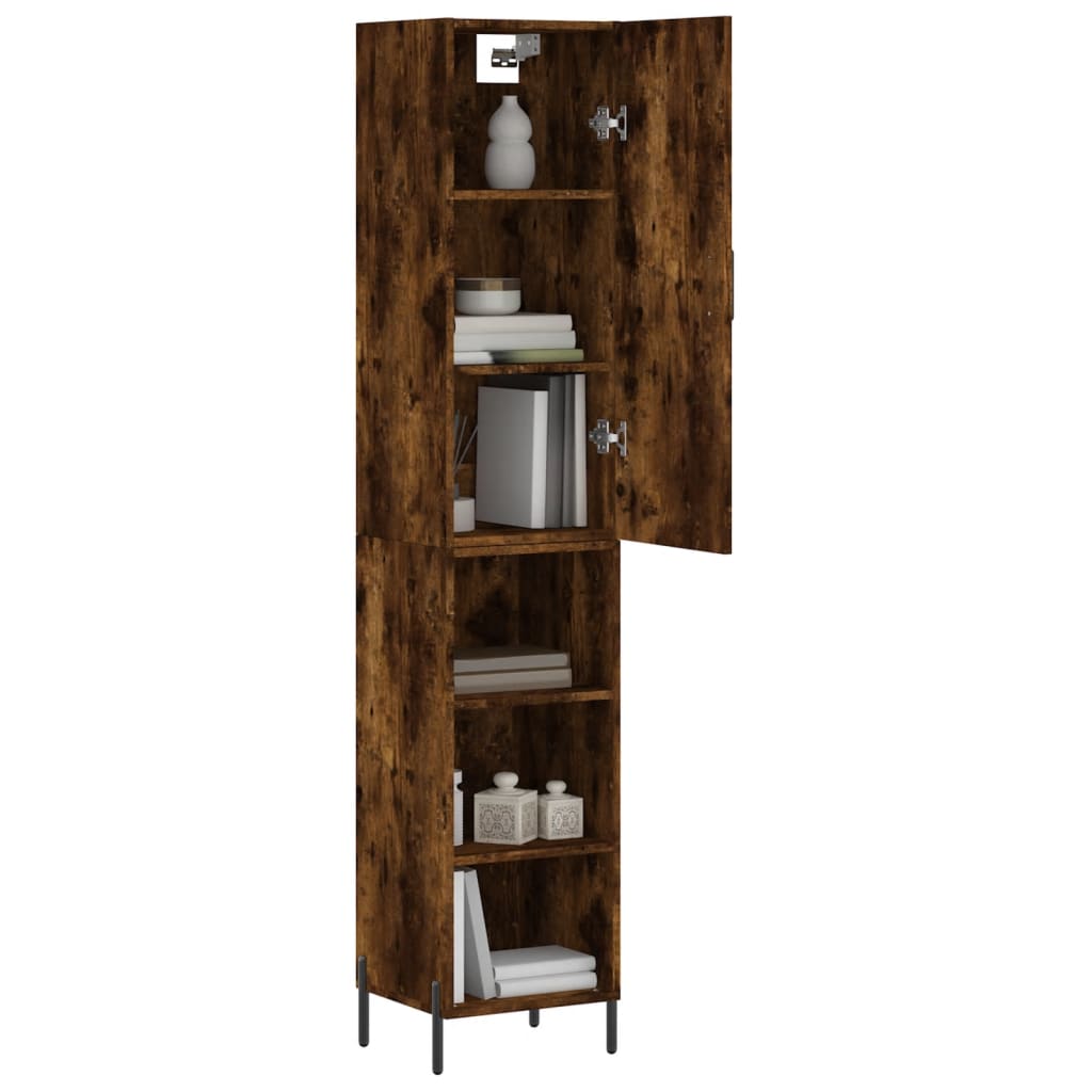 Skříň Highboard 34,5 X 34 X 180 Cm Kompozitní Dřevo