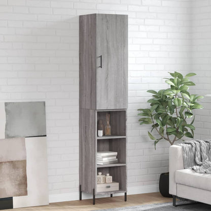 Skříň Highboard 34,5 X 34 X 180 Cm Kompozitní Dřevo
