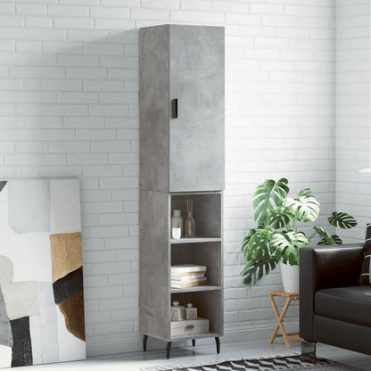 Skříň Highboard 34,5 X 34 X 180 Cm Kompozitní Dřevo
