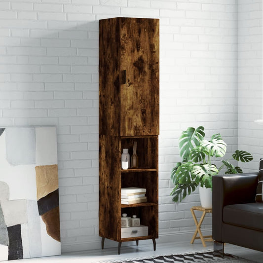 Skříň Highboard 34,5 X 34 X 180 Cm Kompozitní Dřevo