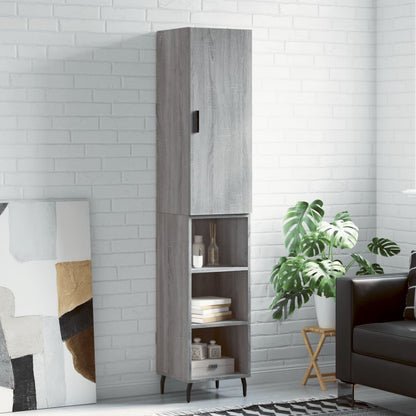 Skříň Highboard 34,5 X 34 X 180 Cm Kompozitní Dřevo
