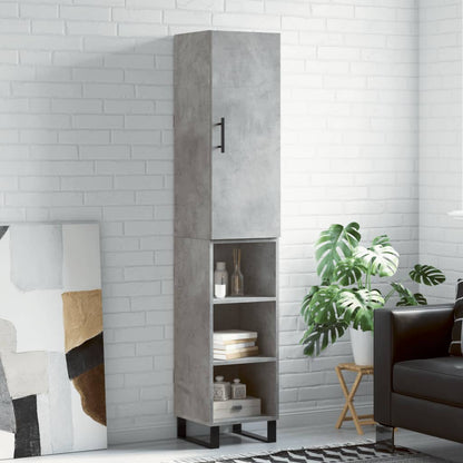 Skříň Highboard 34,5 X 34 X 180 Cm Kompozitní Dřevo