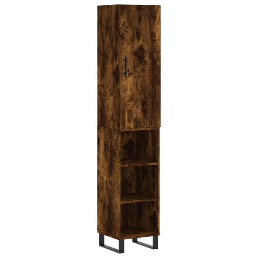 Skříň Highboard 34,5 X 34 X 180 Cm Kompozitní Dřevo