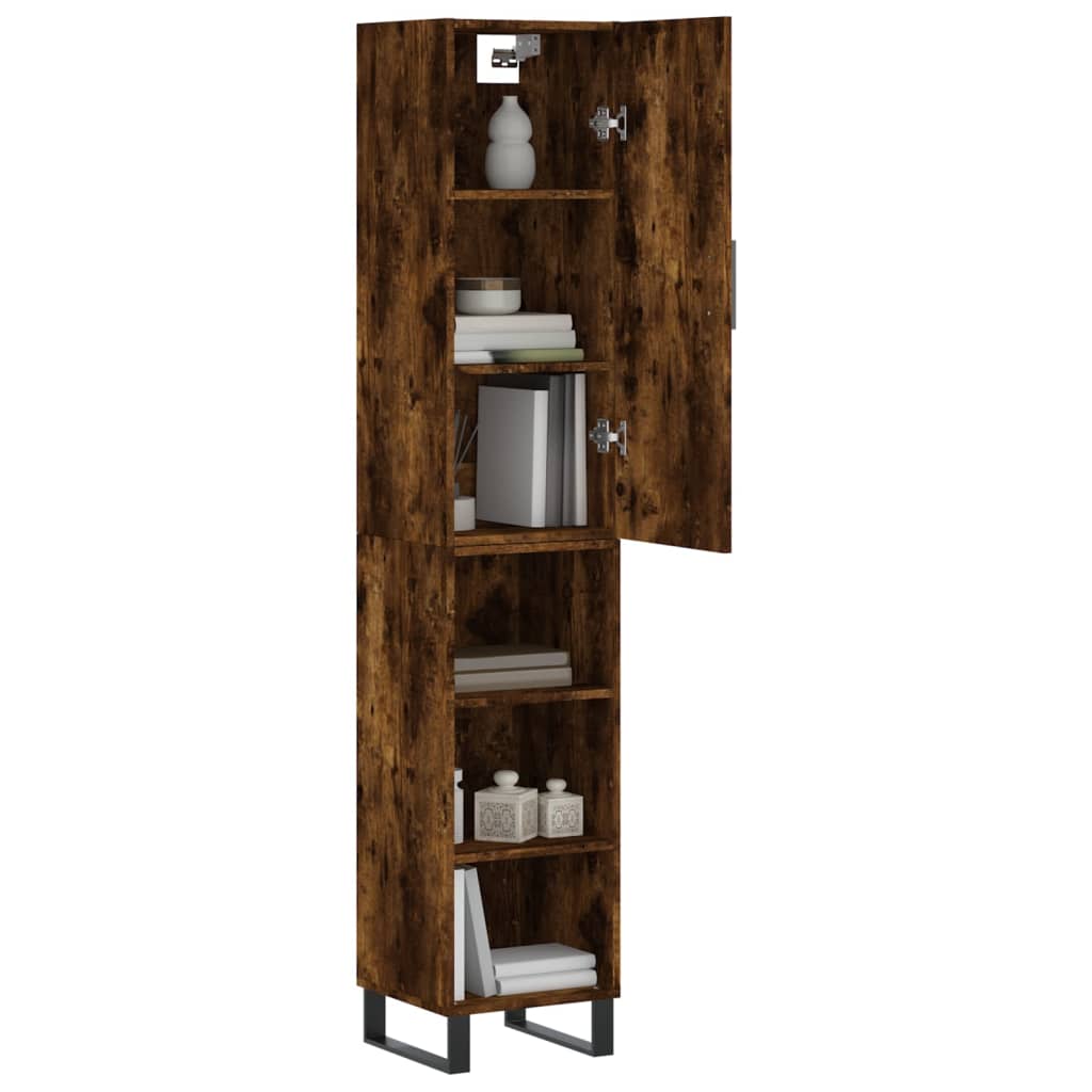 Skříň Highboard 34,5 X 34 X 180 Cm Kompozitní Dřevo