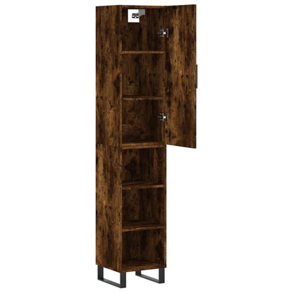 Skříň Highboard 34,5 X 34 X 180 Cm Kompozitní Dřevo